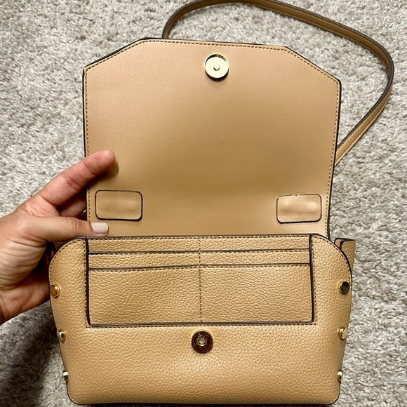 Steve Madden Tan Gold Studded Crossbody - Picture 6 of 12